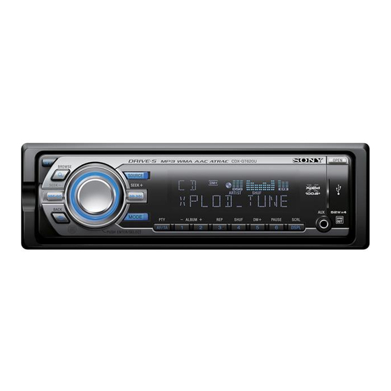 Sony CDX-GT627UE Service Manual