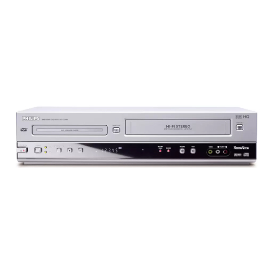 Philips DVD757VR /00 Manuals