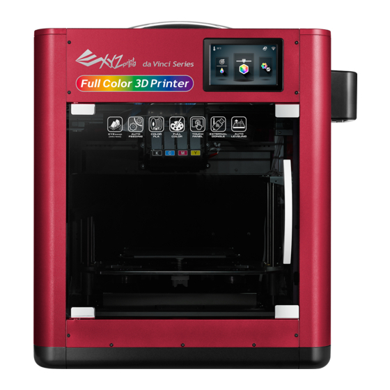 XYZ Printing ds Vinci Color Quick Manual