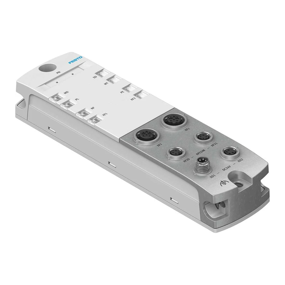 Festo CPX-AP-I-PN-M12 Instructions & Operating