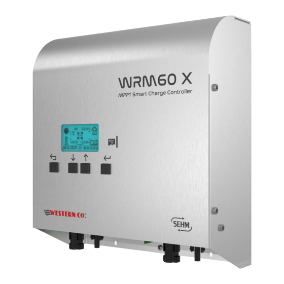 Western WRM60 X MPPT Charge Controller Manuals