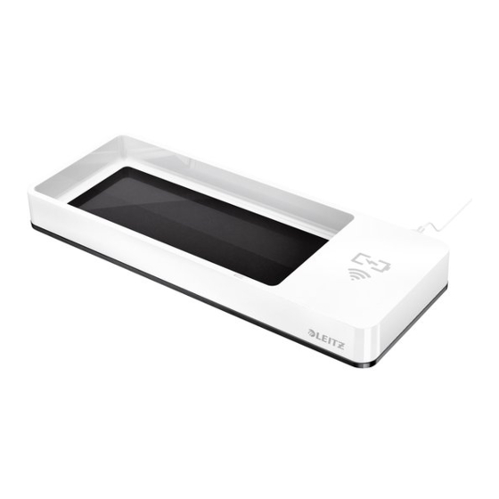 LEITZ WOW DESK ORGANIZER WITH QI INDUCTIVE CHARGER Instructions For Use Manual