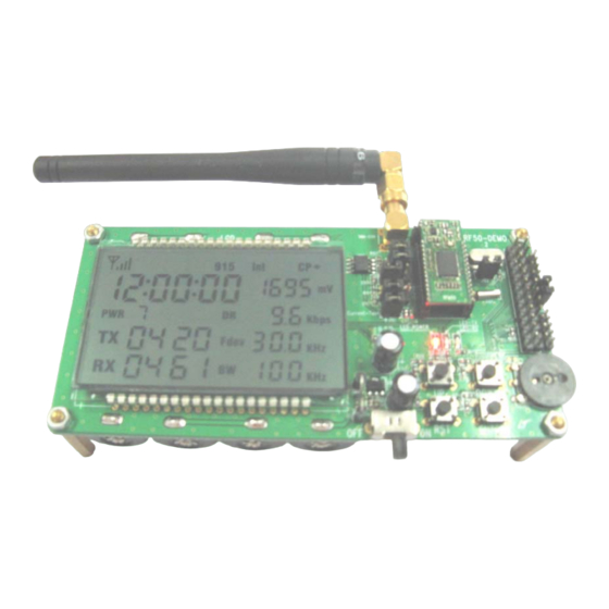 HopeRF RF50 Demo Manual