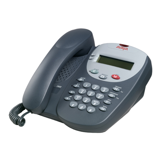 Avaya IP Office 2402 Quick Reference Manual