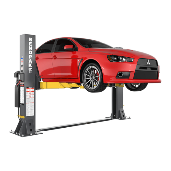 BendPak 10AP-SRT Installation And Operation Manual