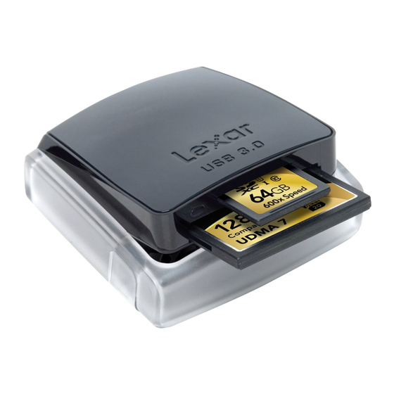 Lexar USB 3.0 Dual-Slot Reader Quick Start Manual
