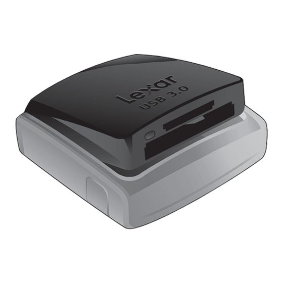 Lexar USB 3.0 Dual-Slot Reader Quick Start Manual