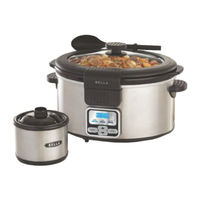 Bella 6 QT. Programmable Slow Cooker with Bonus Dipper Instruction Manual & Recipe Manual