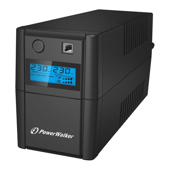 PowerWalker VI 650SE LCD Quick Start Manual