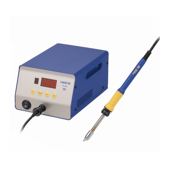 Hakko Electronics FX801 Instruction Manual