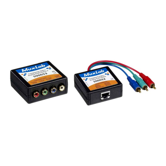 MuxLab 500052 Quick Installation Manual