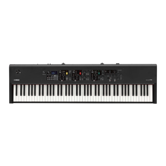 Yamaha CP Series Supplementary Manual