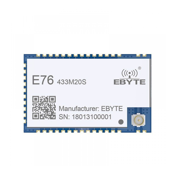 Ebyte E76-433M20S User Manual