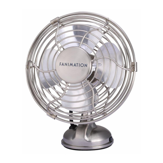 Fanimation FP6252BN Operating Instructions