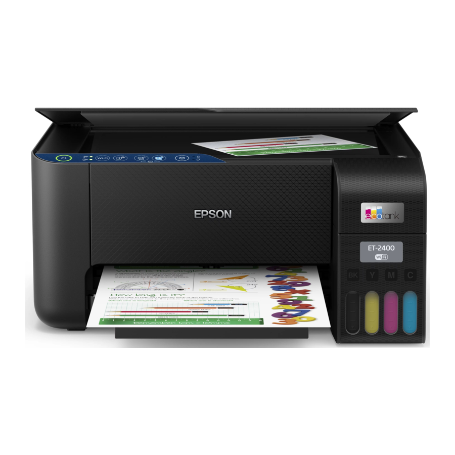 Epson ET-2400 - All-In-Ones Printer Quick Installation Guide