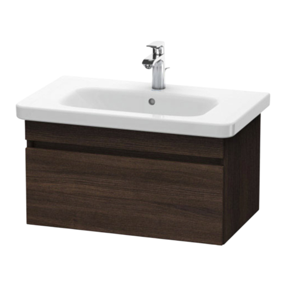 DURAVIT DuraStyle DS 0061 Mounting Instructions