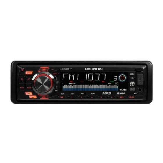 Hyundai H- CDM8017 Instruction Manual