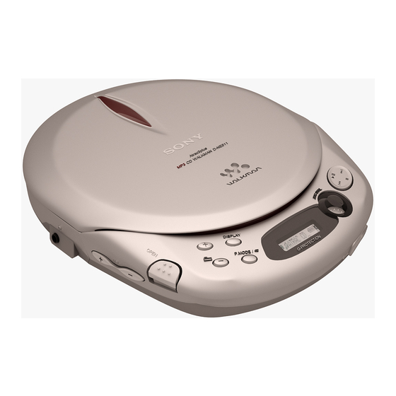 Sony D-NE518CK - Portable Cd Player Service Manual