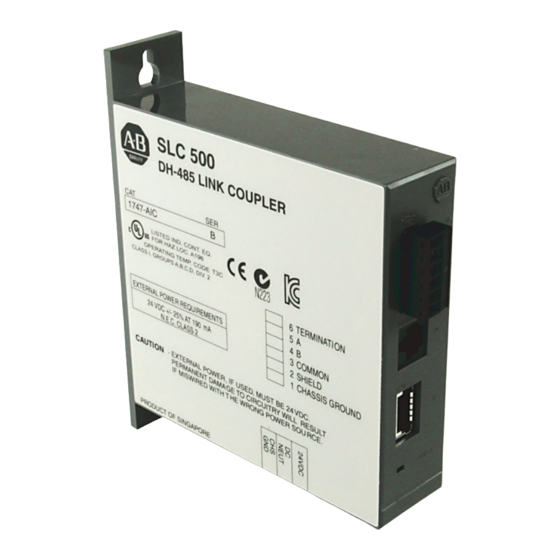 Allen-Bradley 1747-AIC Installation Instructions Manual