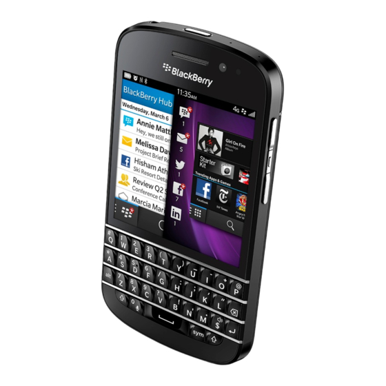 Blackberry Q10 Safety And Product Information