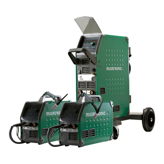 Migatronic PI 200 Quick Manual