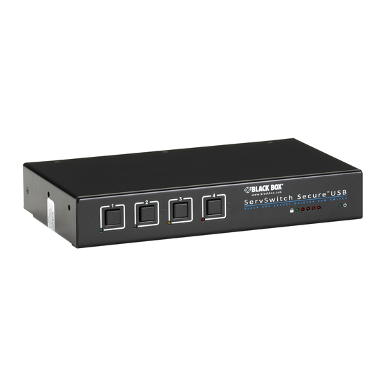 BLACK BOX SERVSWITCH SECURE SW2006A-USB-EAL MANUAL Pdf Download ...