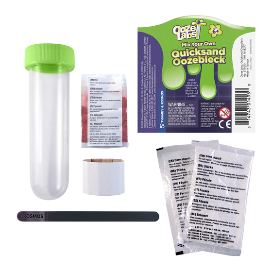 Thames & Kosmos Ooze Labs Quicksand Oozebleck Manual