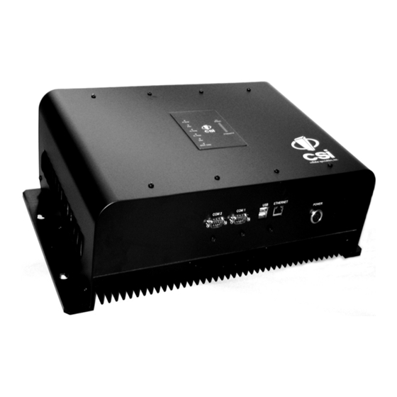 CSI -DSP85-P Installation Manual