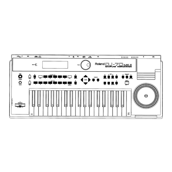 Roland DJ-70 MK II Service Notes