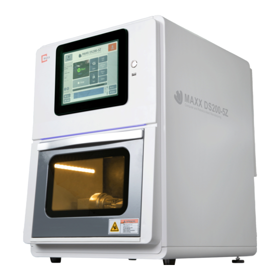 User Manuals: MAXX DIGM MAXX DS200 Series Dental Mill