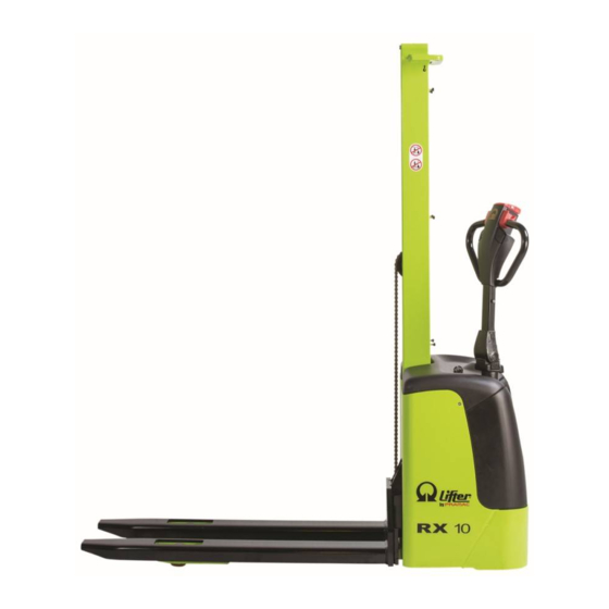 Lifter RX 10 Series Use And Maintenance Manual