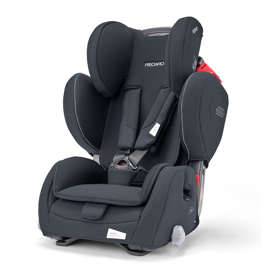 RECARO Young Sport Hero Instructions For Installation And Use Manual
