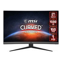 MSI Optix G27C7 Manual