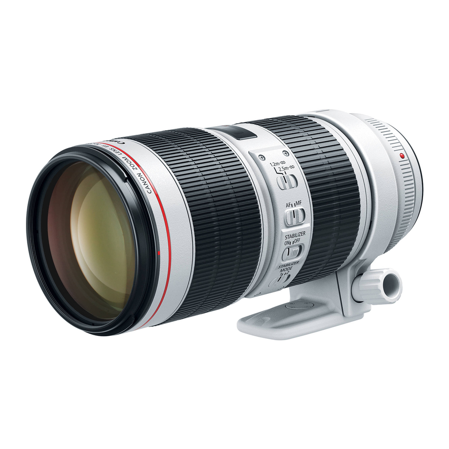 Canon EF 70-200mm f/2.8L IS II USM Manuals