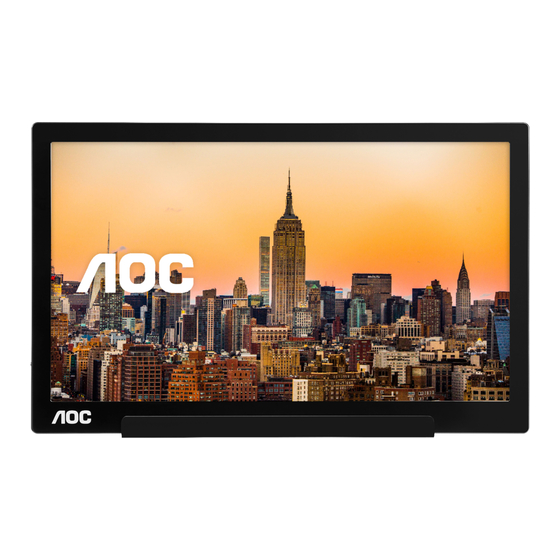 AOC I1601C User Manual