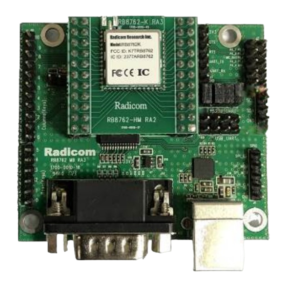 Radicom Research RB8762C Series Designer's Manual