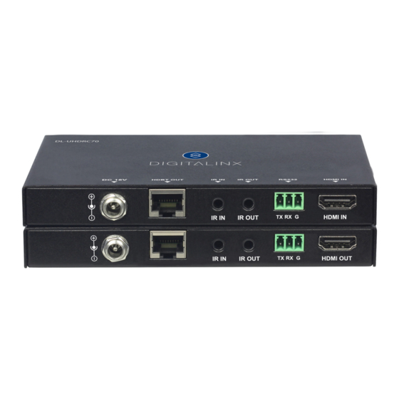 DigitaLinx DL-UHDRC70-BSTK Quick Install Manual
