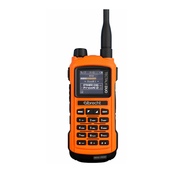 Albrecht Tectalk Duo Manual