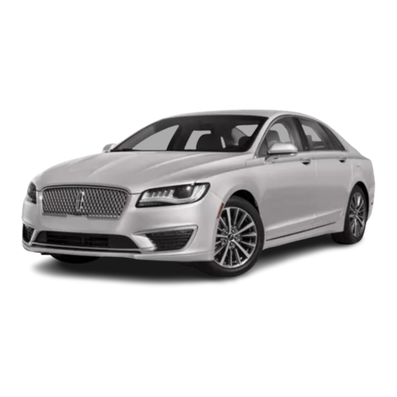 Lincoln MKZ hybrid 2017 Quick Reference Manual