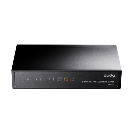Cudy GS105 Quick Installation Manual