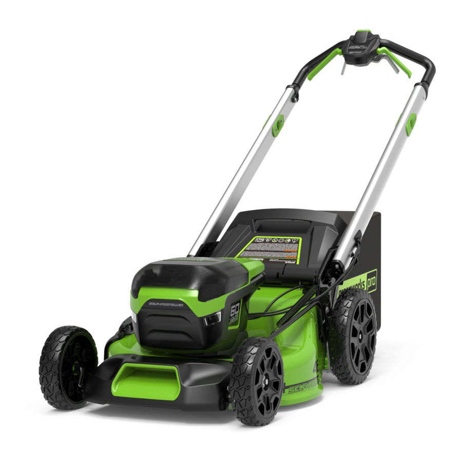GreenWorks GD60LM51SP Operator's Manual