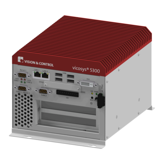 Vision & Control vicosys 5300 Instructions For Use Manual