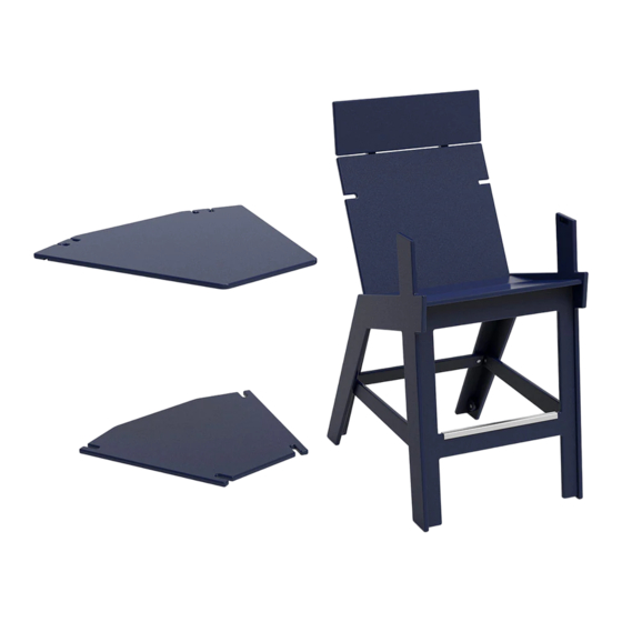 Loll Designs HI-RISE CHAIR WITH BRIDGE Assembly Instructions Manual