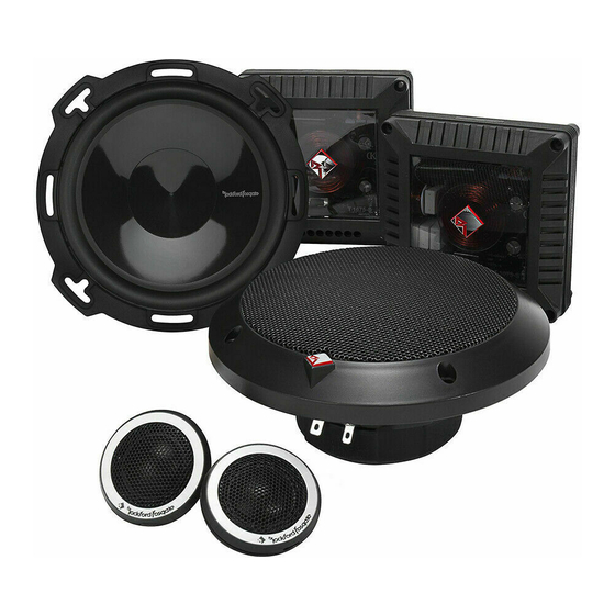 Rockford Fosgate Power T152-S Template Manual