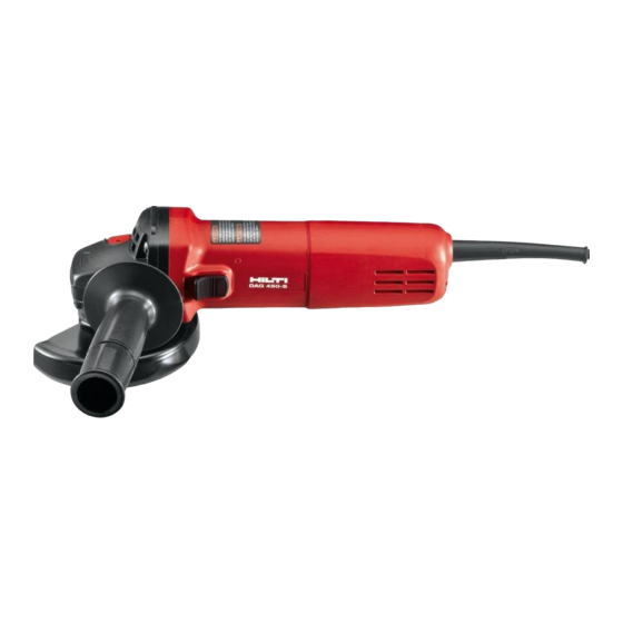 Hilti DAG 450-S Operating Instructions Manual