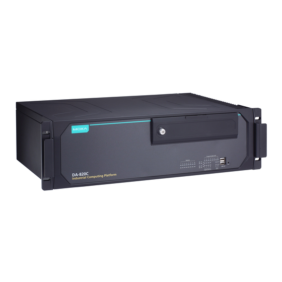 Moxa Technologies DA-820C Series User Manual