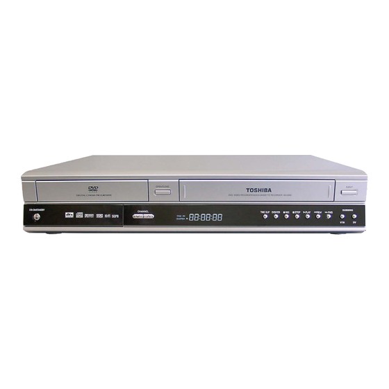 Toshiba D-VR3 DVD Recorder/VCR Combo Manuals