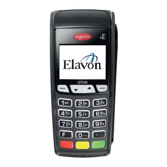 Elavon talech iCT 250 Setup Manual