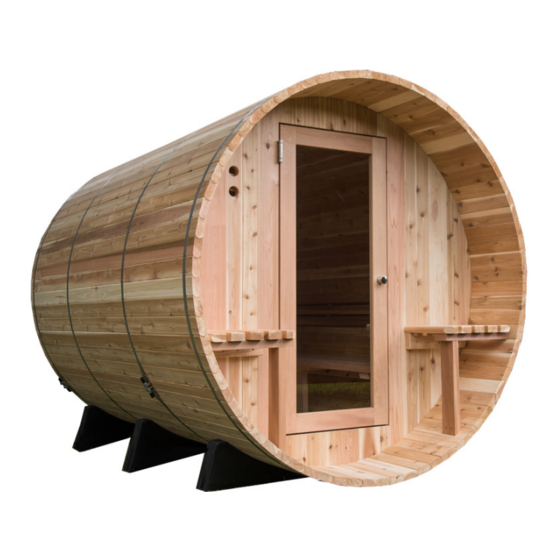 Almost Heaven Saunas Barrel Sauna Installation & Owner's Manual