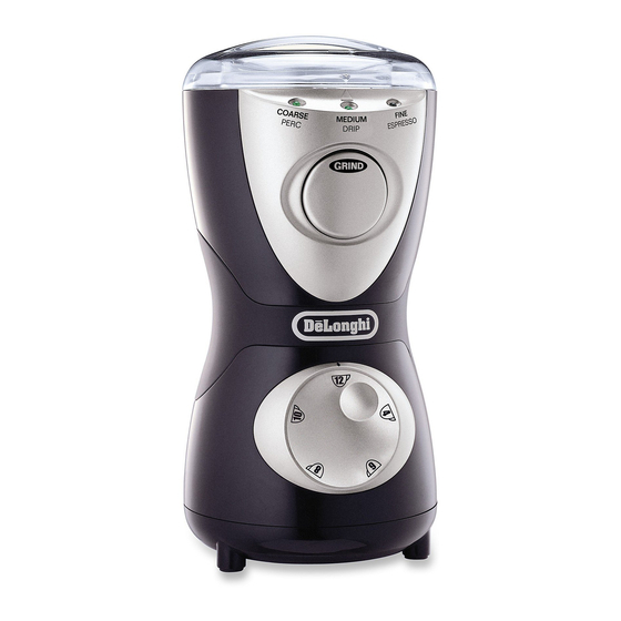 DeLonghi DCG30 Series Instruction Manual
